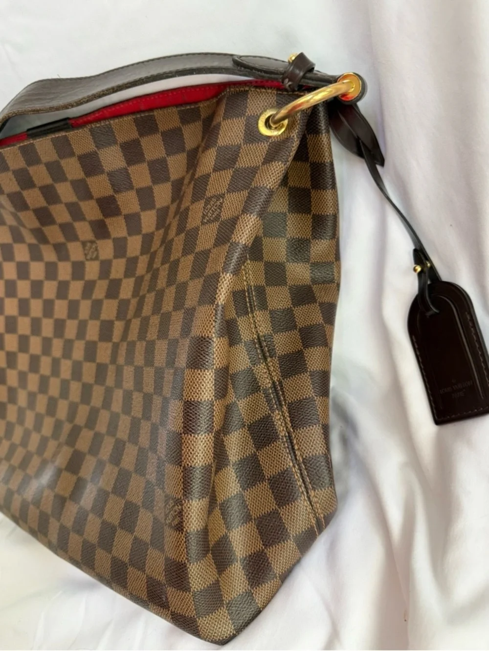 Louis Vuitton Graceful MM Damier Ebene ❤️ w/ Receipt - Picture 3 of 13